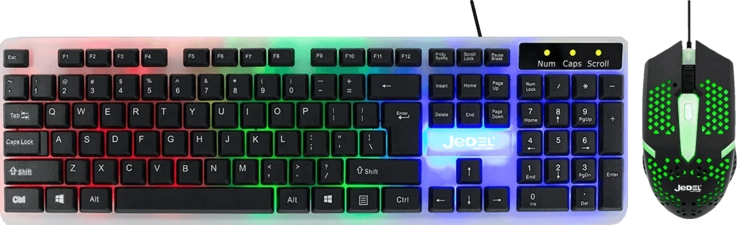 Jedel GK112 RGB Gaming Set Keyboard and Mouse  -  for sale in Egypt from Games2Egypt