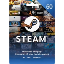 Steam Wallet Gift Card KSA SAR 50 -  for sale in Egypt from Games2Egypt