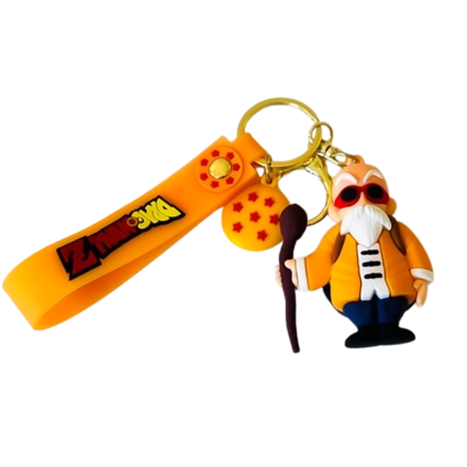 DragonBall Z - Master Roshi with Stick - Keychain Medal