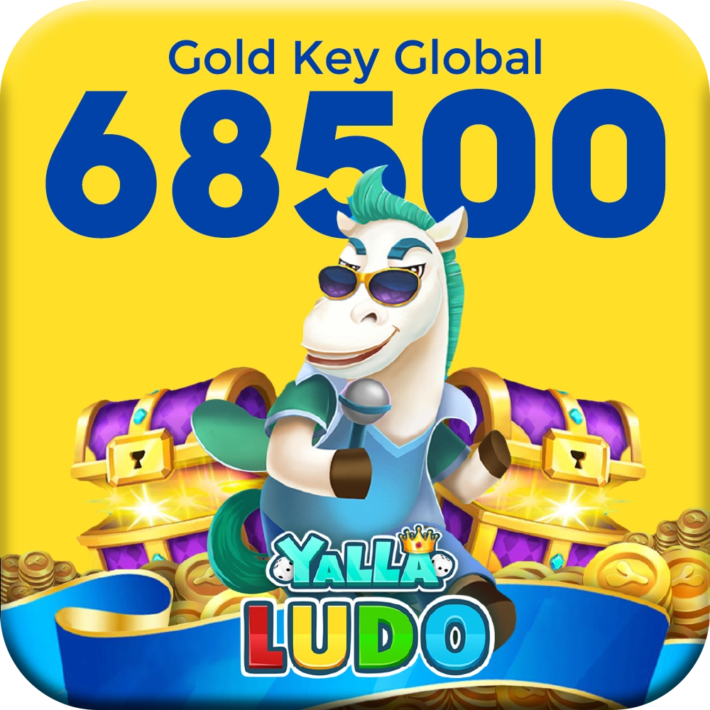 Yalla Ludo 68500 Gold Key Global Gift Card  for sale in Egypt from Games2Egypt