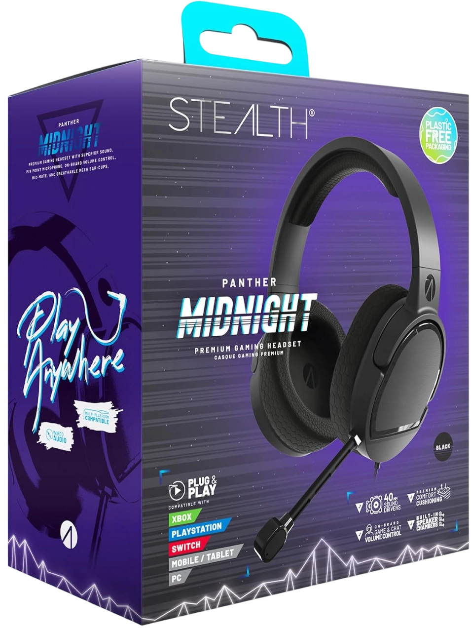 STEALTH PANTHER Wired Gaming headset - Black  for sale in Egypt from Games2Egypt