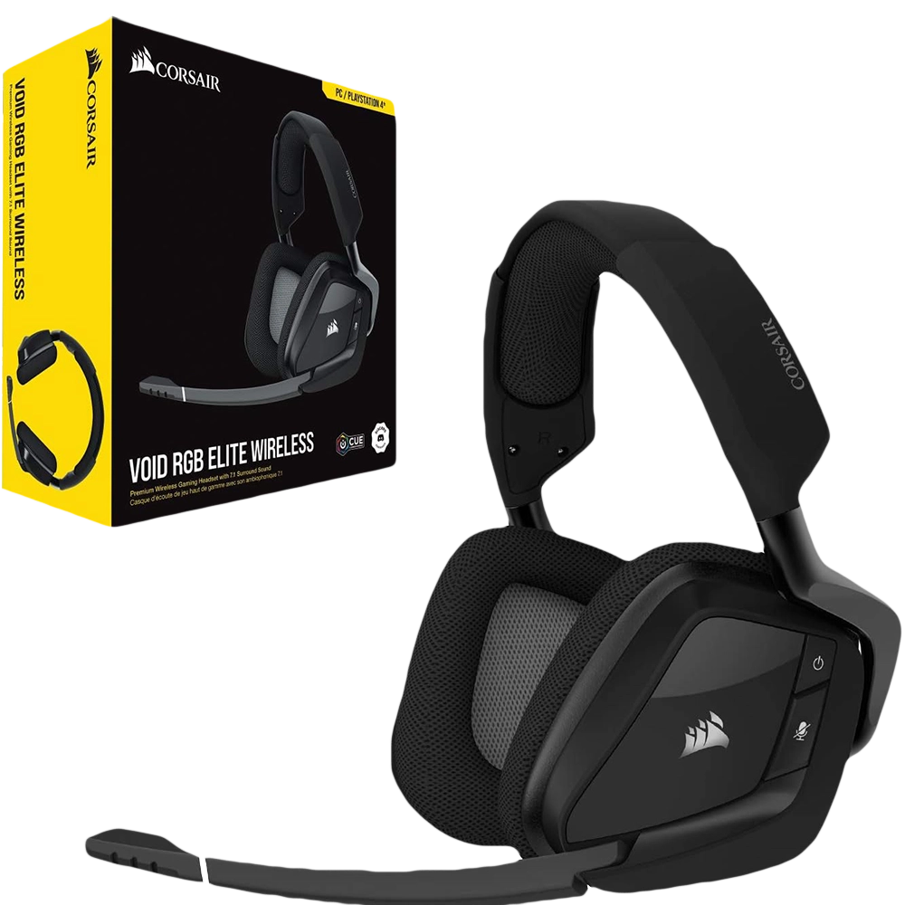 CORSAIR VOID RGB ELITE Wireless Gaming Headset - Black  for sale in Egypt from Games2Egypt