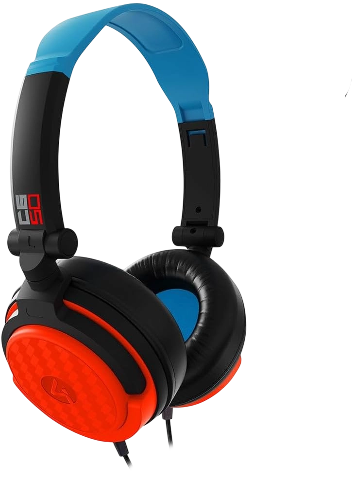 STEALTH C6-50 Stereo Wired Gaming headset - Neon Blue & Red  for sale in Egypt from Games2Egypt