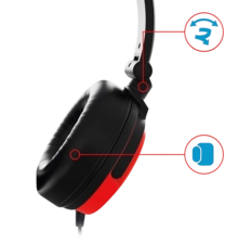 STEALTH C6-50 Stereo Wired Gaming headset - Neon Blue & Red  for sale in Egypt from Games2Egypt