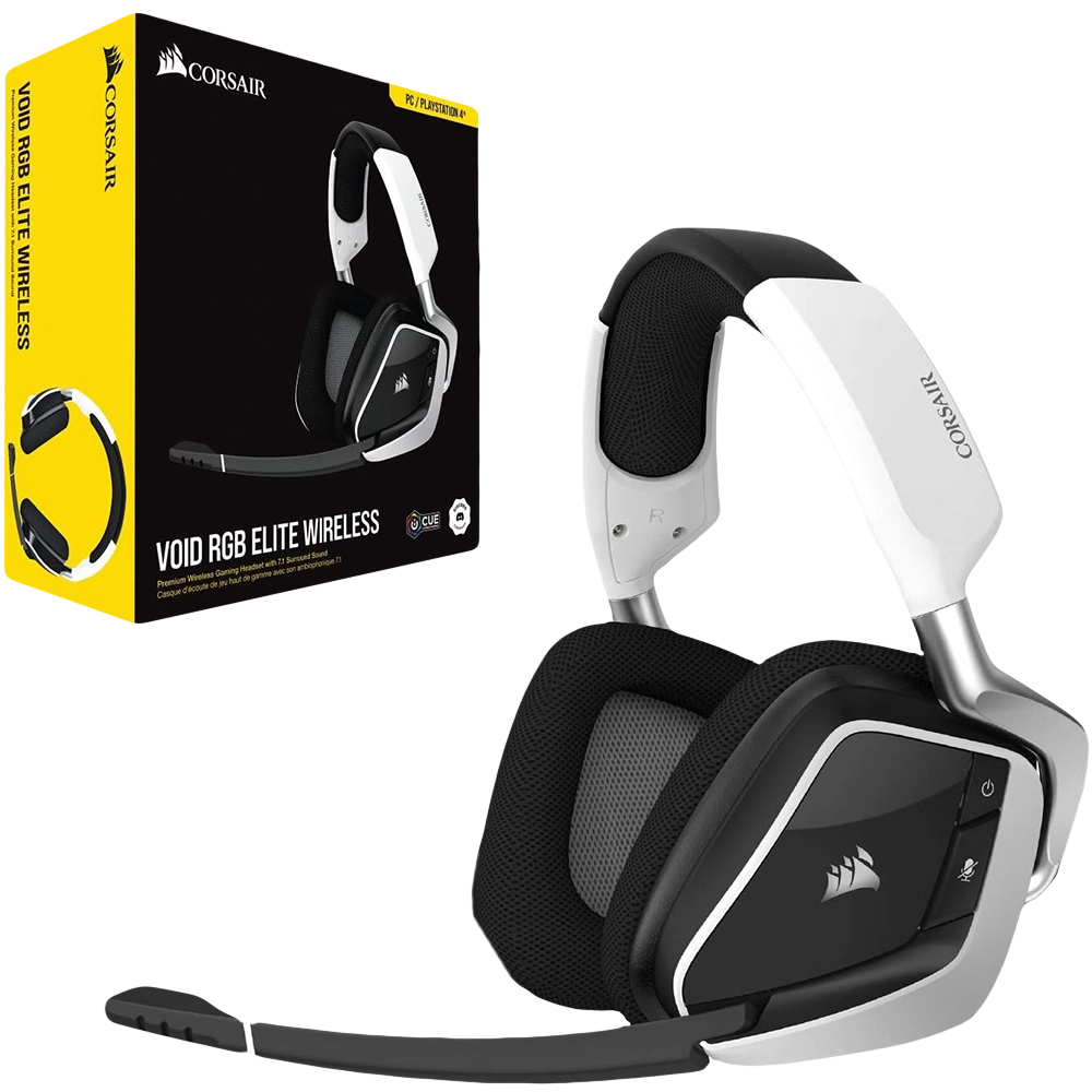 CORSAIR VOID RGB ELITE Wireless Gaming Headset - White  for sale in Egypt from Games2Egypt