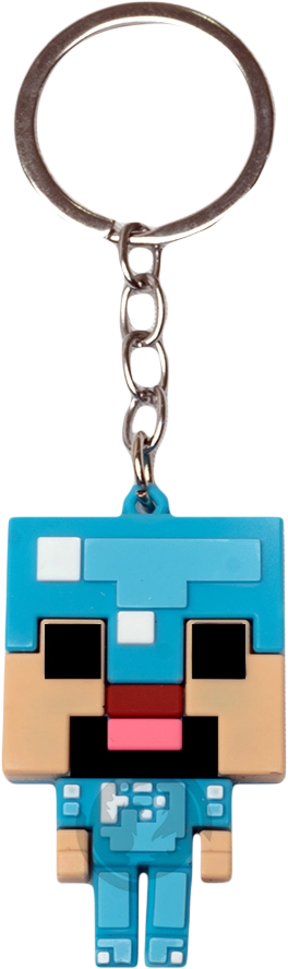 Minecraft - Steve in Blue Armor - Keychain Medal  for sale in Egypt from Games2Egypt