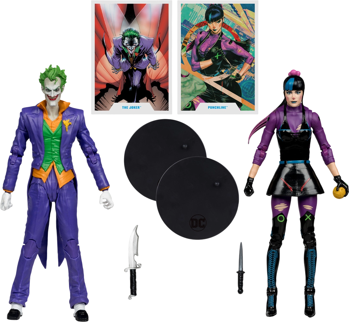 DC Multiverse The Joker & Punchline 2 Pack - Action Figure   for sale in Egypt from Games2Egypt