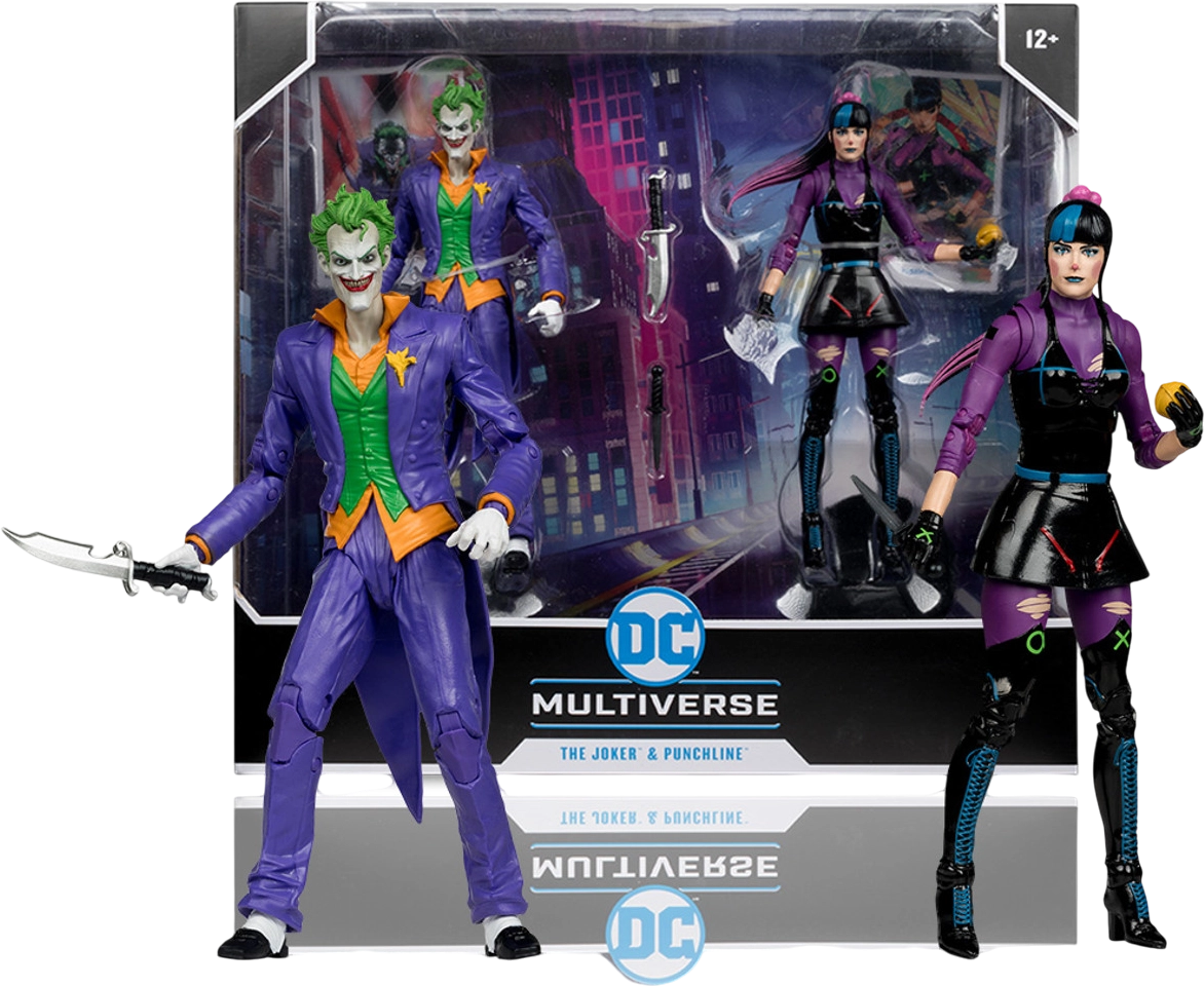 DC Multiverse The Joker & Punchline 2 Pack - Action Figure   for sale in Egypt from Games2Egypt