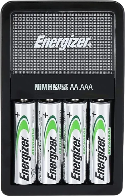 Energizer Charger + 4 AA Rechargeable Batteries - 2000mAh  for sale in Egypt from Games2Egypt