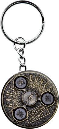 pubg Gold pan - Rotating Keychain Medal