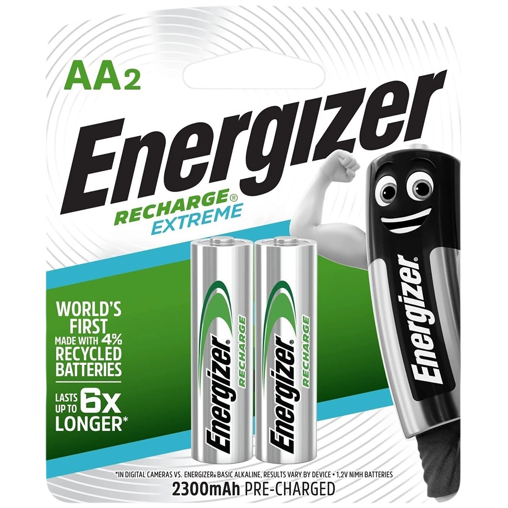 Energizer 2 AA Rechargeable Batteries (1.2V)  for sale in Egypt from Games2Egypt