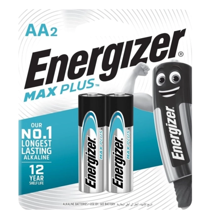 Energizer Alkaline 2 AA Max Plus Batteries (1.5V)