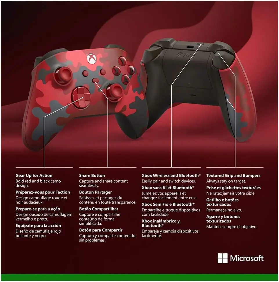 XBOX Series X|S Controller - Camouflage Red (Special Edition) - Open Sealed  for sale in Egypt from Games2Egypt