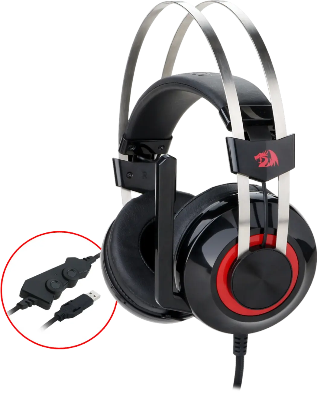 Redragon H601 TALOS Gaming Headset - Black  for sale in Egypt from Games2Egypt