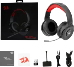 Redragon H818 PRO Pelops Wireless Gaming Headset - Black  for sale in Egypt from Games2Egypt