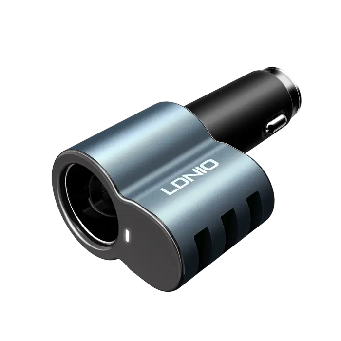 LDNIO CM11 3-In-1 Car Charger With Lighter   for sale in Egypt from Games2Egypt