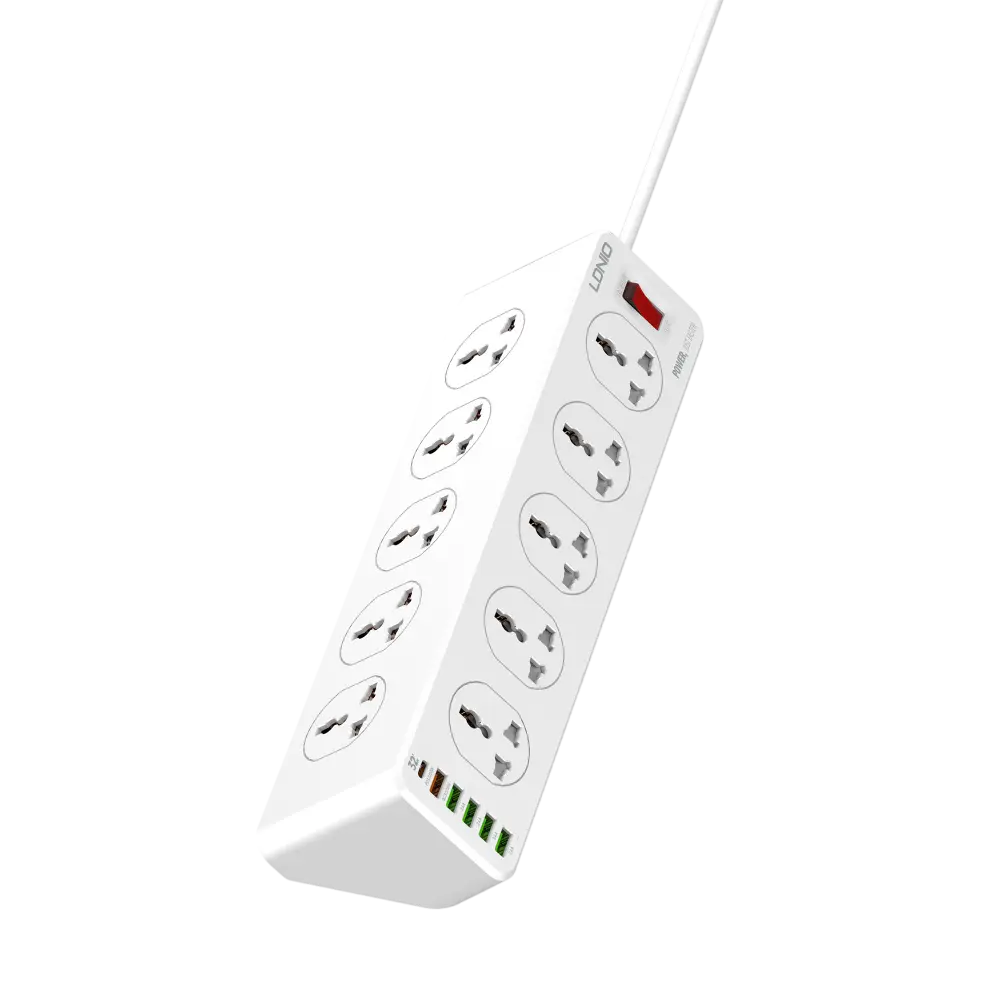 LDNIO SC10610 Power Strip - 10 SOCKETS With 6 USB PORTS  for sale in Egypt from Games2Egypt