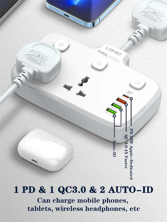 LDNIO SC2413 Portable Electrical Extension Socket   for sale in Egypt from Games2Egypt