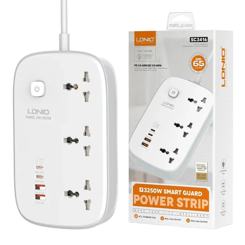 LDNIO SC3416 Universal Power Strip	  for sale in Egypt from Games2Egypt