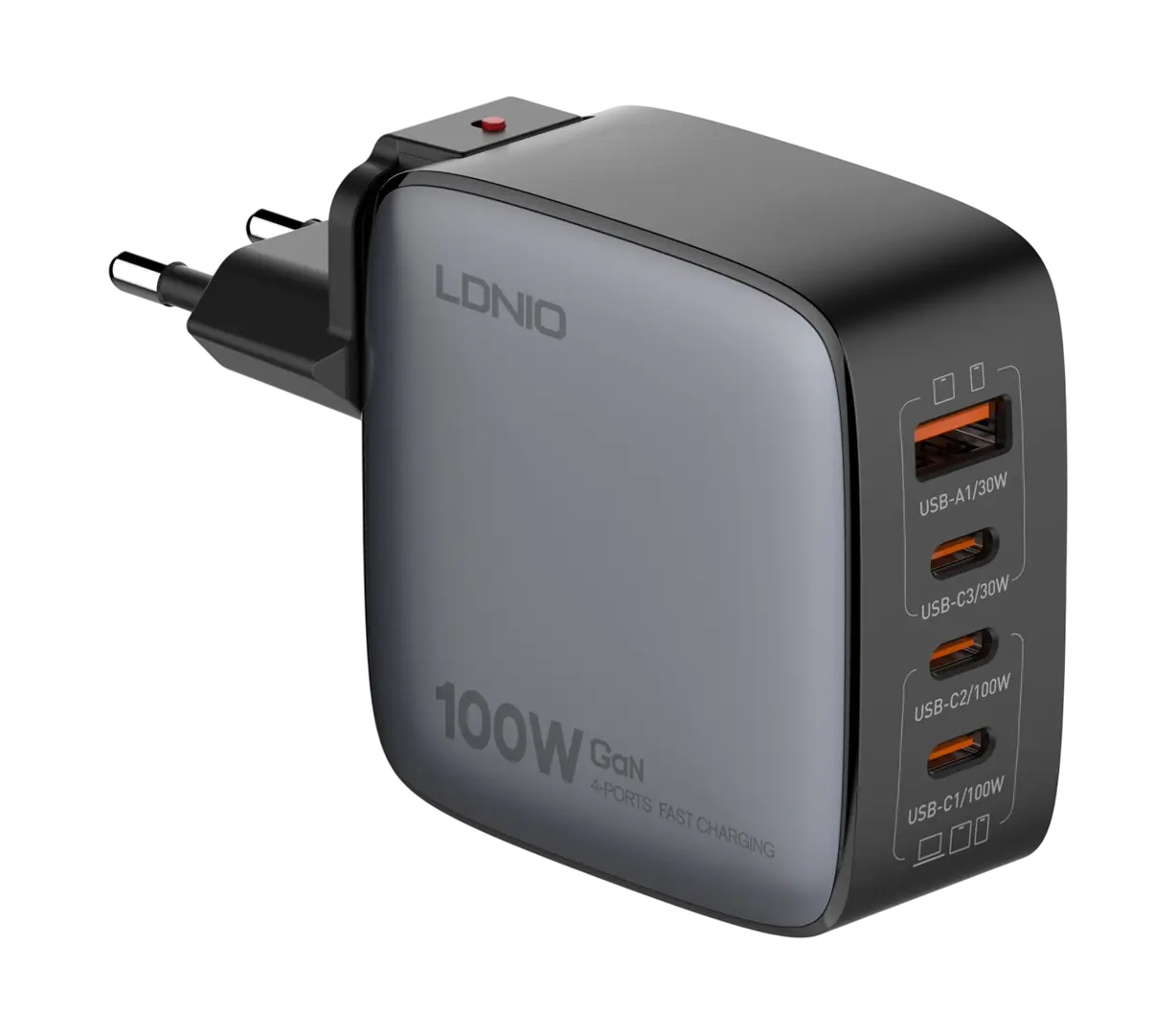 LDNIO Q408 Supper Fast Charger GaN 100W  for sale in Egypt from Games2Egypt