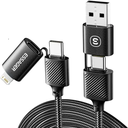 ESSAGER EXC65-XL01 Fast Charging Cable 4 in 1 65W  for sale in Egypt from Games2Egypt