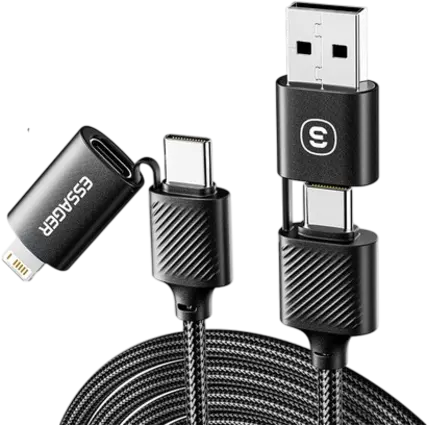 ESSAGER EXC65-XL01 Fast Charging Cable 4 in 1 65W