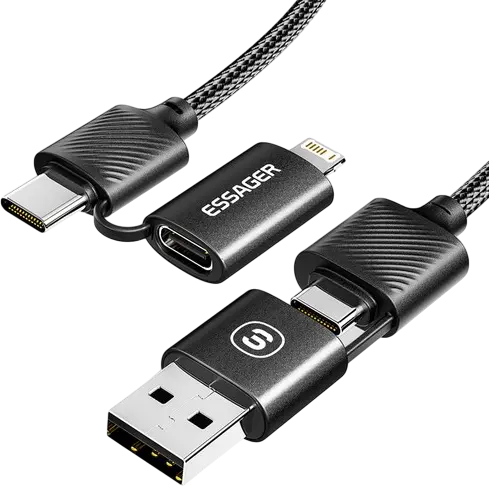 ESSAGER EXC65-XL01 Fast Charging Cable 4 in 1 65W  for sale in Egypt from Games2Egypt