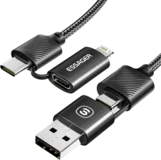 ESSAGER EXC65-XL01 Fast Charging Cable 4 in 1 65W  for sale in Egypt from Games2Egypt