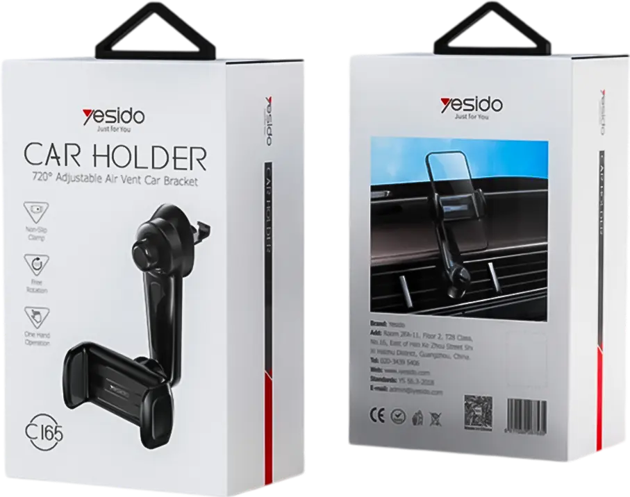 Yesido C165 Phone Holder 720 Free Rotation  for sale in Egypt from Games2Egypt