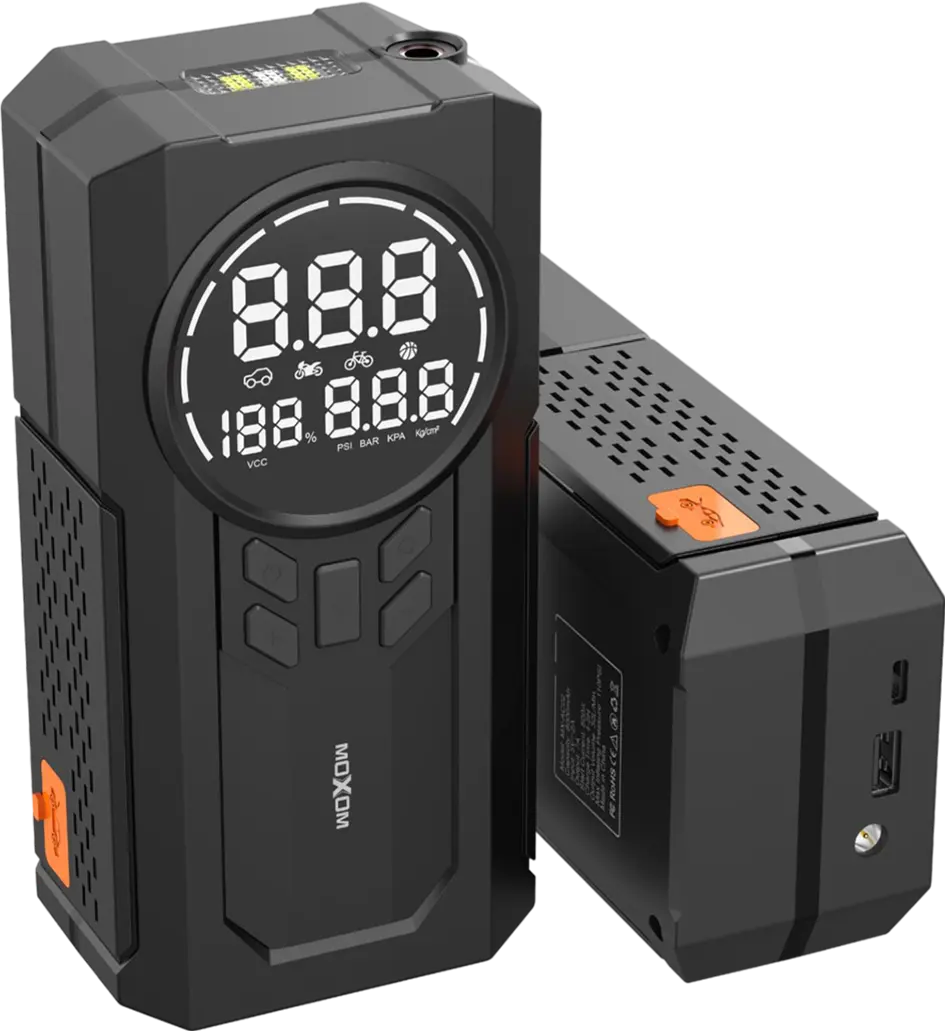 MOXOM Air Pump and Car Battery Jump Starter 8000mAh   for sale in Egypt from Games2Egypt