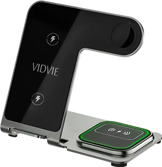 VIDVIE 3 IN 1 Wireless Charging Station  for sale in Egypt from Games2Egypt