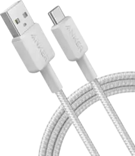 Anker USB-A to USB-C Cable Fast Charging - White  -  for sale in Egypt from Games2Egypt