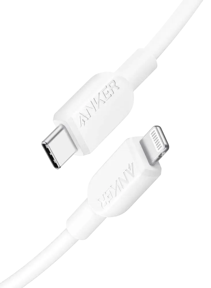 Anker 310 Type-C to Lightning Cable (3ft Braided) - White  for sale in Egypt from Games2Egypt