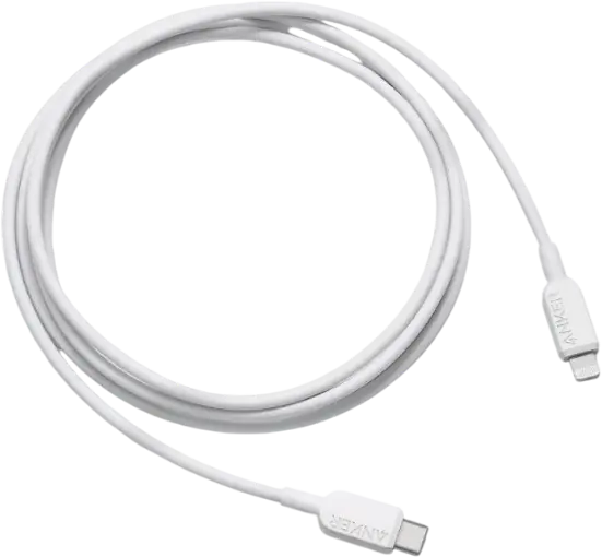 Anker 310 Type-C to Lightning Cable (3ft Braided) - White  for sale in Egypt from Games2Egypt