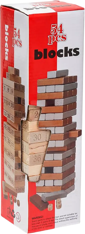 Generic Tower challenge wooden blocks puzzle toy 54 pcs  for sale in Egypt from Games2Egypt