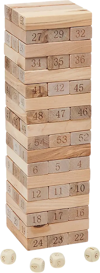 Generic Tower challenge wooden blocks puzzle toy 54 pcs  for sale in Egypt from Games2Egypt