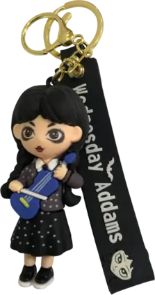 Wednesday With Violin - Keychain Medal