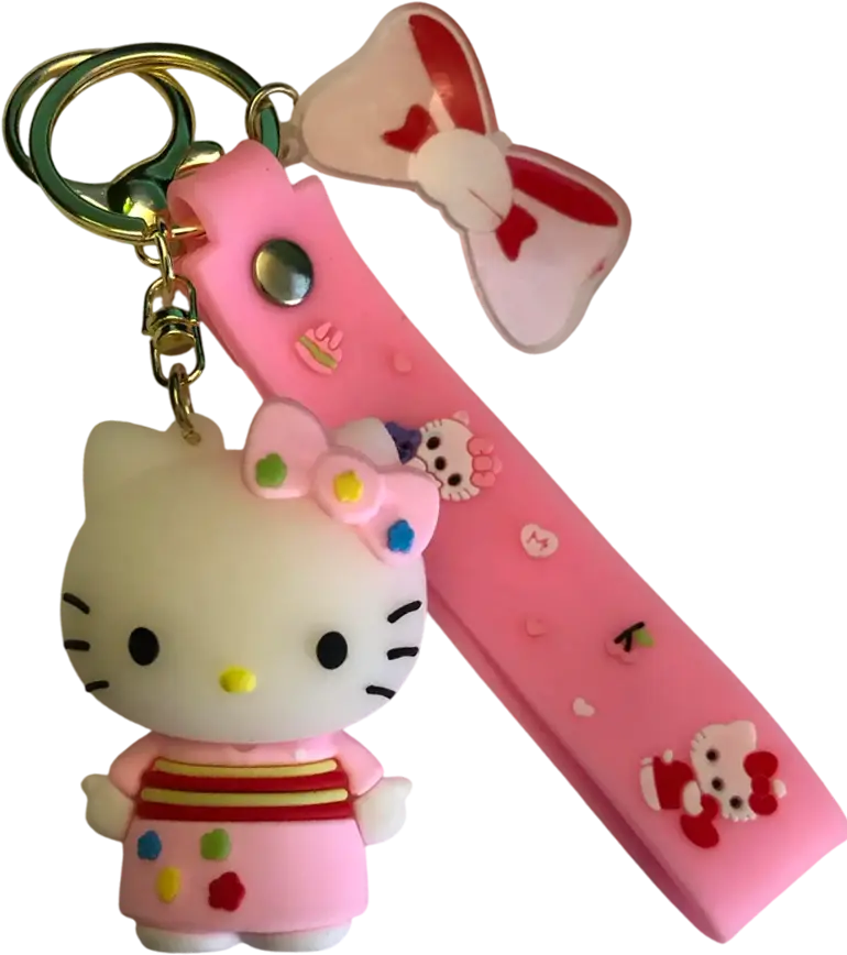 Hello Kitty Pink Neon China Outfit - Keychain Medal  for sale in Egypt from Games2Egypt