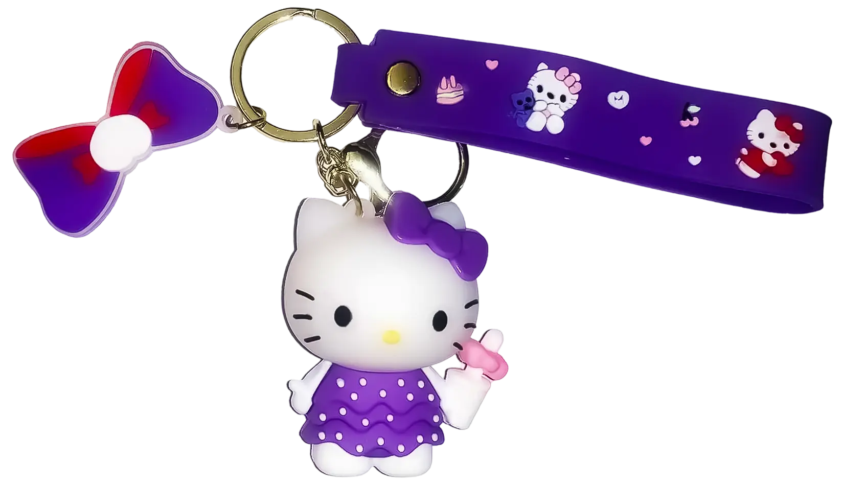 Hello Kitty Purple Dress with Baby Bottle - Keychain Medal  for sale in Egypt from Games2Egypt