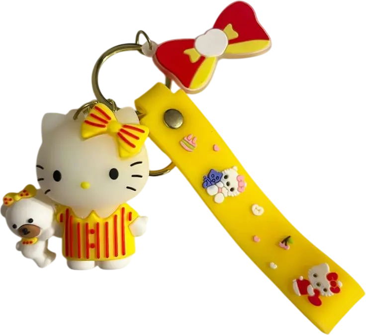 Hello Kitty Yellow Pajama With Doll - Keychain Medal  for sale in Egypt from Games2Egypt