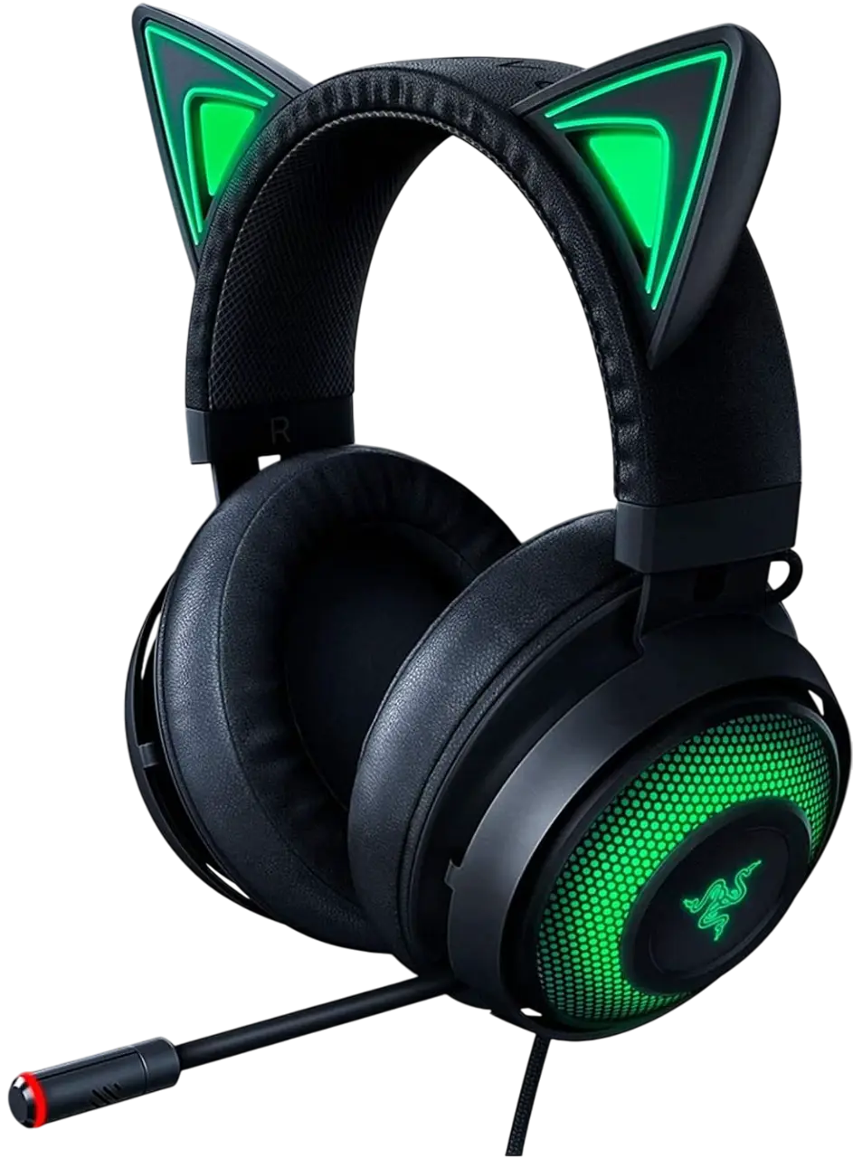 Razer RGB Kraken Kitty Edition Headset - Black  for sale in Egypt from Games2Egypt