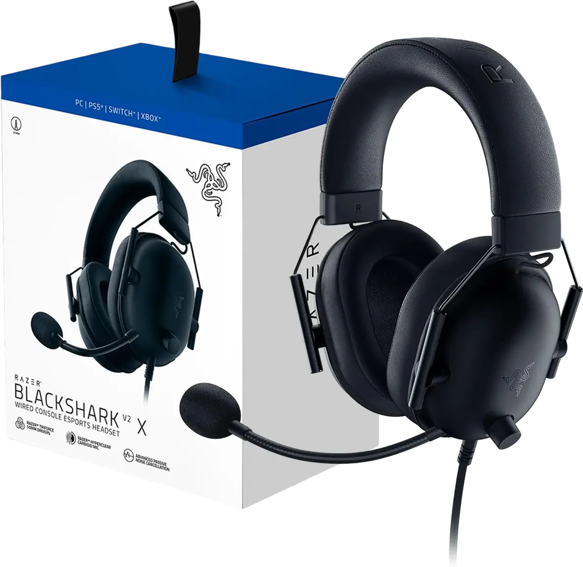 Razer Blackshark V2 X PlayStation Gaming Headset Black  for sale in Egypt from Games2Egypt