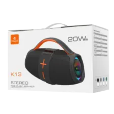 Kisonli K13 Bluetooth RGB Speaker - Black  for sale in Egypt from Games2Egypt