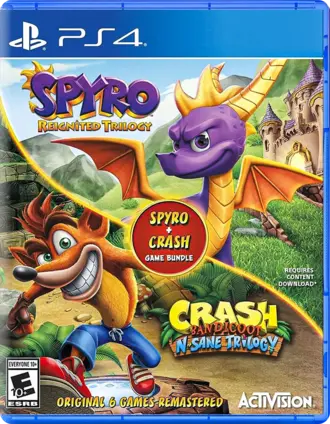 Spyro & Crash Remastered Bundle - PS4 - Used