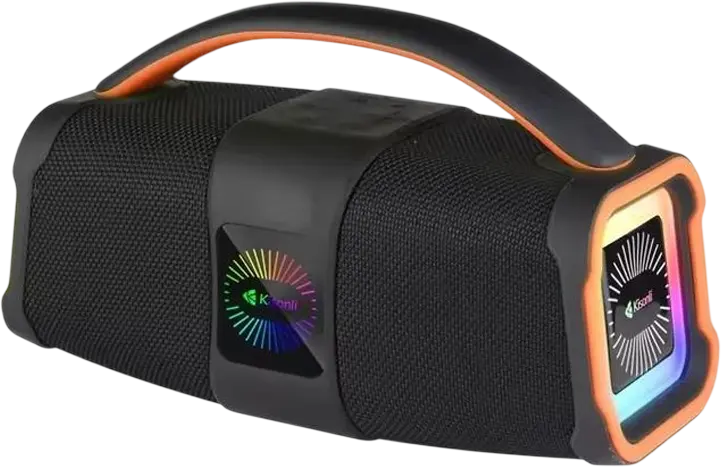 Kisonli K5 Stereo Deep Bass Bluetooth RGB Speaker - Black  for sale in Egypt from Games2Egypt