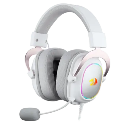 Redragon H510 Zeus Wired Gaming Headset - White