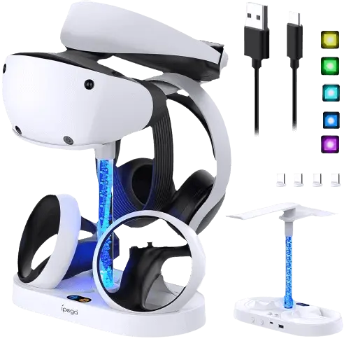 iPega Dual Charging Stand with RGB Light Column for PSVR2 - Open Sealed  for sale in Egypt from Games2Egypt