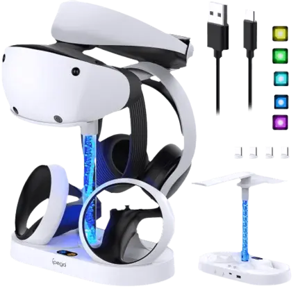 iPega Dual Charging Stand with RGB Light Column for PSVR2 - Open Sealed