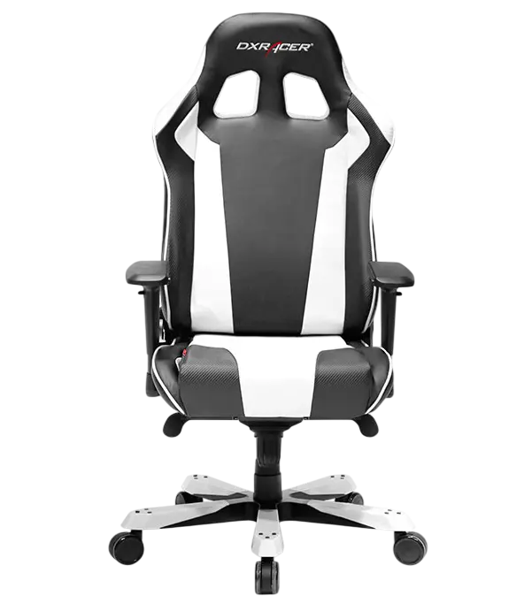 DXRacer King Series OH/KS06/NW Gaming Chair - Black and White    for sale in Egypt from Games2Egypt