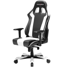 DXRacer King Series OH/KS06/NW Gaming Chair - Black and White    for sale in Egypt from Games2Egypt